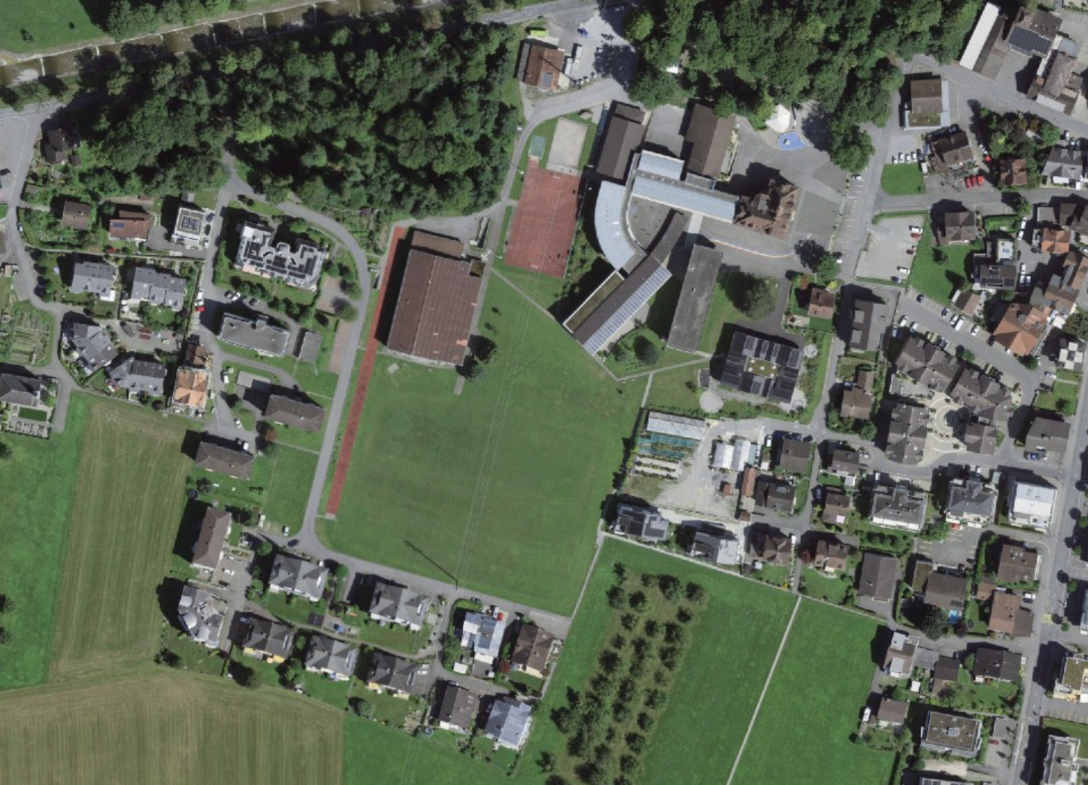 Neubau Doppelturnhalle mit Mehrfachnutzung Alpnach Dorf, offener Projektwettbewerb Generalplanermandat